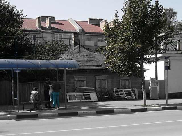 Застройка улицы Московской в Азове